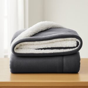 Aspire Homeware Deluxe Hotel Collection Ultra-Soft Sherpa Fleece Throw Blanket for Plush & Cozy Comfort Grey Super King (230cm W x 270cm L) Aspire Homeware Deluxe Hotel Collection Ultra-Soft Sherpa Fleece Throw Blanket for Plush & Cozy Comfort Grey Super King (230cm W x 270cm L)