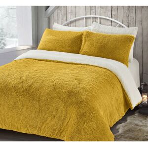 Fairmont Park Velosso Alaska Thermal Plush Fluffy Faux Fur Duvet Set Ochre 200 x 200cm + 50 x 75cm Comforter Fairmont Park Velosso Alaska Thermal Plush Fluffy Faux Fur Duvet Set Ochre 200 x 200cm + 50 x 75cm Comforter