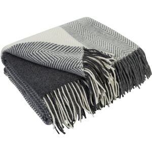 17 Stories Merino Wool Blanket Gurekam White/Gray 140cm W X 200cm L 17 Stories Merino Wool Blanket Gurekam White/Gray 140cm W X 200cm L