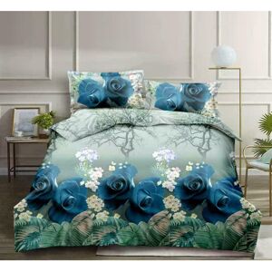 Mercer41 Chewelah 3D Design Complete Bedding Set Floral Fitted Sheet Duvet Cover With Pillow Case. Teal/Blue/White Super King - 2 Standard Pillowcases Mercer41 Chewelah 3D Design Complete Bedding Set Floral Fitted Sheet Duvet Cover With Pillow Case. Teal/Blue/White Super King - 2 Standard Pillowcases