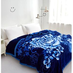 Emmari East Urban Home Throw Blue;White 200cm W X 240cm L Emmari East Urban Home Throw Blue;White 200cm W X 240cm L