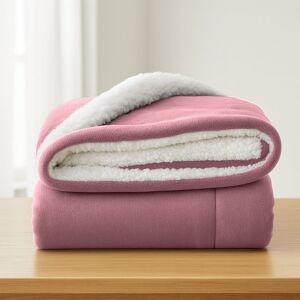 Aspire Homeware Deluxe Hotel Collection Ultra-Soft Sherpa Fleece Throw Blanket for Plush & Cozy Comfort Pink Super King (230cm W x 270cm L) Aspire Homeware Deluxe Hotel Collection Ultra-Soft Sherpa Fleece Throw Blanket for Plush & Cozy Comfort Pink Super King (230cm W x 270cm L)
