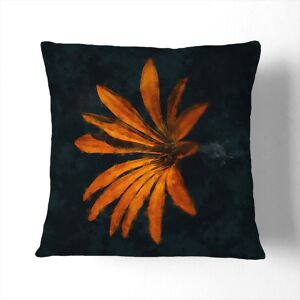 East Urban Home Orange Flower In Bloom Painting Scatter Pillow 55cm H x 55cm W x 20cm D East Urban Home Orange Flower In Bloom Painting Scatter Pillow 55cm H x 55cm W x 20cm D