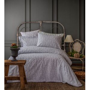 Leruum Percale 200 TC Reversible Duvet Cover Set Floral/Grey/White Super King - 2 Standard Pillowcases Leruum Percale 200 TC Reversible Duvet Cover Set Floral/Grey/White Super King - 2 Standard Pillowcases