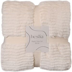 Hestia Ivory Ripple Throw Ivory 150cm W X 200cm L Hestia Ivory Ripple Throw Ivory 150cm W X 200cm L