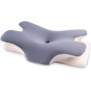 White Noise Ergonomic Memory Foam Pillow for Neck Support, Comfortable Side Sleeper Pillow for Better Sleep Blue White Noise Ergonomic Memory Foam Pillow for Neck Support, Comfortable Side Sleeper Pillow for Better Sleep Blue