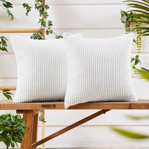 Hashtag Home Avah Scatter Cushion Cover Milk White 56cm H x 56cm W x 1cm D Hashtag Home Avah Scatter Cushion Cover Milk White 56cm H x 56cm W x 1cm D