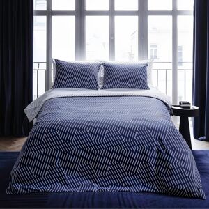 Leruum 100% Cotton Bedding Set Reversible Striped Chevron Dark Navy White King Duvet Cover + 2 Standard Pillowcases Leruum 100% Cotton Bedding Set Reversible Striped Chevron Dark Navy White King Duvet Cover + 2 Standard Pillowcases