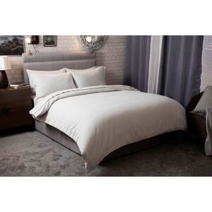 Belledorm Plain Dye Brushed Cotton Flannelette Duvet Cover Grey King Duvet Cover Belledorm Plain Dye Brushed Cotton Flannelette Duvet Cover Grey King Duvet Cover
