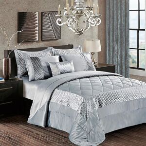 Canora Grey Garrett Bedspread Silver 240 x 250 cm Bedspread - 2 Pillowcases Canora Grey Garrett Bedspread Silver 240 x 250 cm Bedspread - 2 Pillowcases