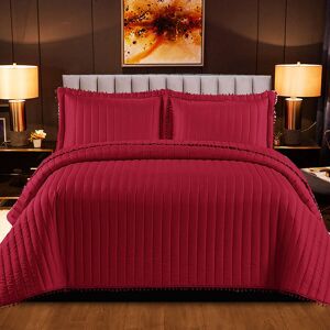 Canora Grey Alivea Quilt Red 240cm W X 7cm L Canora Grey Alivea Quilt Red 240cm W X 7cm L