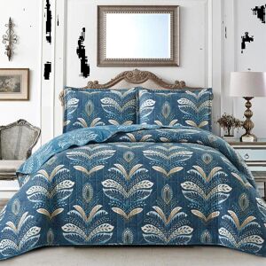 Marlow Home Co. Reversible Bedspread Teal Double Marlow Home Co. Reversible Bedspread Teal Double