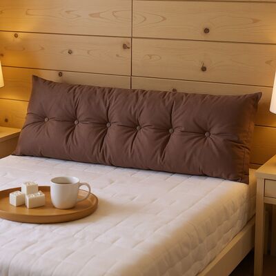 Latitude Run Washable Wedge Headboard Pillow Brown 180cm W x 20cm D Latitude Run Washable Wedge Headboard Pillow Brown 180cm W x 20cm D