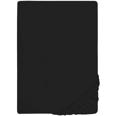 Biberna Conny Fitted Sheet - High Mattress - Black Biberna Conny Fitted Sheet - High Mattress - Black