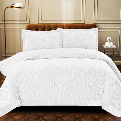 Mercer41 Holm Comforter Bedspread White 250 x 250 cm Bedspread Mercer41 Holm Comforter Bedspread White 250 x 250 cm Bedspread