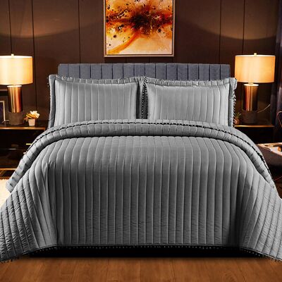 Canora Grey Alivea Throw Blanket Grey 240cm W X 7cm L Canora Grey Alivea Throw Blanket Grey 240cm W X 7cm L