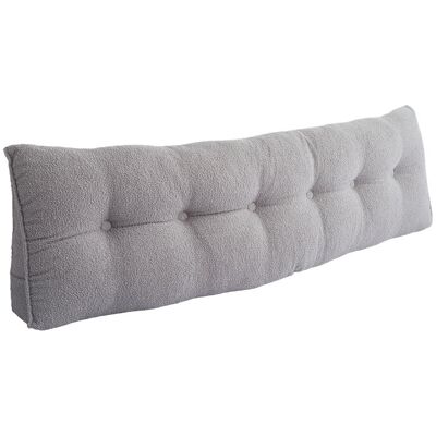 Canora Grey Triangle Wedge Headboard Pillow Backrest Support Cushion Grey 180cm W Canora Grey Triangle Wedge Headboard Pillow Backrest Support Cushion Grey 180cm W
