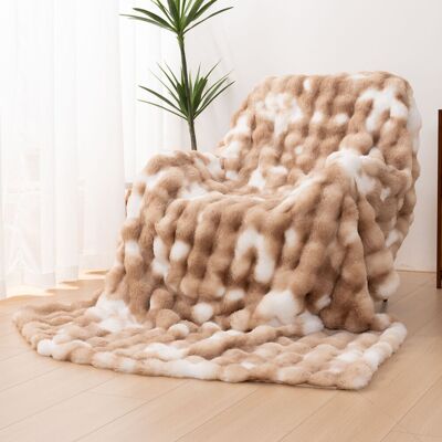 ORHOPUI Cozy and Comfortable Faux Fur Blanket A soft, plush blanket perfect for sofas, featuring a fluffy, thick, and plush texture. Ideal for sofas, bedrooms Brown Solid Color 152x203 ORHOPUI Cozy and Comfortable Faux Fur Blanket A soft, plush blanket perfect for sofas, featuring a fluffy, thick, and plush texture. Ideal for sofas, bedrooms Brown Solid Color 152x203