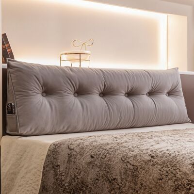 17 Stories Washable Wedge Headboard Pillow Light Camel 180cm W 17 Stories Washable Wedge Headboard Pillow Light Camel 180cm W