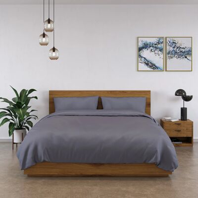 Panda 100% Bamboo Bedding Set Dark Grey Single Duvet Cover + 2 Additional Pieces Panda 100% Bamboo Bedding Set Dark Grey Single Duvet Cover + 2 Additional Pieces