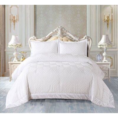 Mercer41 Chelsea Tufted Crushed Velvet Bedspread Set – Luxurious Soft Quilted Bedding with Matching Pillow Shams, Elegant Velvet Comforter Coverlet Set White 255 x 255 cm Bedspread - 2 Pillow Shams Mercer41 Chelsea Tufted Crushed Velvet Bedspread Set – Luxurious Soft Quilted Bedding with Matching Pillow Shams, Elegant Velvet Comforter Coverlet Set White 255 x 255 cm Bedspread - 2 Pillow Shams