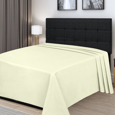Ebern Designs Egyptian Cotton Flat Sheet, Soft Breathable Bedding for Bedroom Cream Super King (6') Ebern Designs Egyptian Cotton Flat Sheet, Soft Breathable Bedding for Bedroom Cream Super King (6')