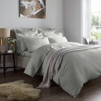 17 Stories Marview 1000 Thread Count Sateen Standard Fitted Sheet Ice Grey Kingsize (5') 17 Stories Marview 1000 Thread Count Sateen Standard Fitted Sheet Ice Grey Kingsize (5')
