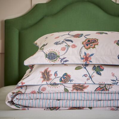 JOULES Tree Of Life Cotton Percale Duvet Cover Set White King Duvet Cover + 2 Pillowcases JOULES Tree Of Life Cotton Percale Duvet Cover Set White King Duvet Cover + 2 Pillowcases