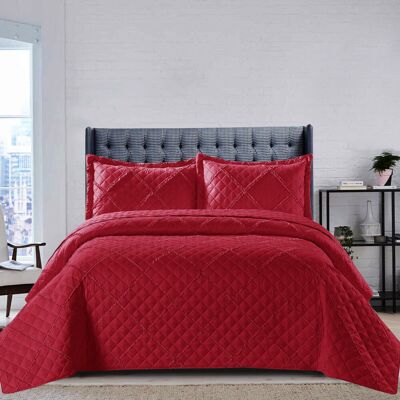 Brayden Studio Dez Plain Weave Modern & Contemporary Bedspread Set Red 180 x 290 cm Brayden Studio Dez Plain Weave Modern & Contemporary Bedspread Set Red 180 x 290 cm