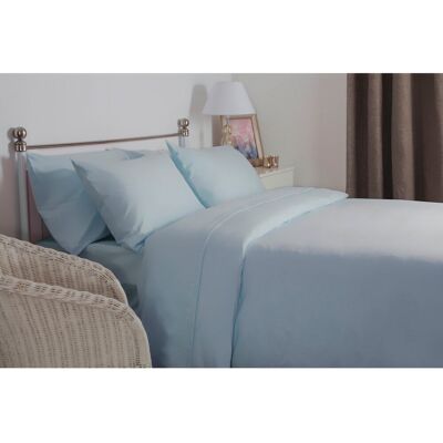 Belledorm Cotton 200 TC Duvet Cover Set Blue Single Duvet Cover + 1 Standard Pillowcase Belledorm Cotton 200 TC Duvet Cover Set Blue Single Duvet Cover + 1 Standard Pillowcase