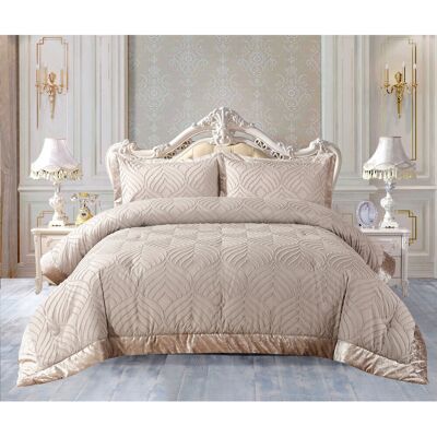 Mercer41 Chelsea Tufted Crushed Velvet Bedspread Set – Luxurious Soft Quilted Bedding with Matching Pillow Shams, Elegant Velvet Comforter Coverlet Set Mink 275 x 255 cm Bedspread - 2 Pillow Shams Mercer41 Chelsea Tufted Crushed Velvet Bedspread Set – Luxurious Soft Quilted Bedding with Matching Pillow Shams, Elegant Velvet Comforter Coverlet Set Mink 275 x 255 cm Bedspread - 2 Pillow Shams