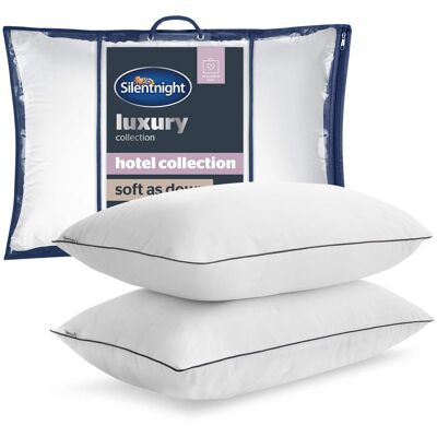 Silentnight Hotel Collection Soft as Down Pillow Pair White Silentnight Hotel Collection Soft as Down Pillow Pair White