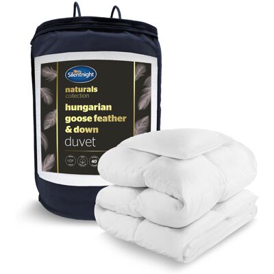 Silentnight Ultimate Luxury Hungarian Goose Feather & Down Duvet - 10.5 Tog White Super King Silentnight Ultimate Luxury Hungarian Goose Feather & Down Duvet - 10.5 Tog White Super King