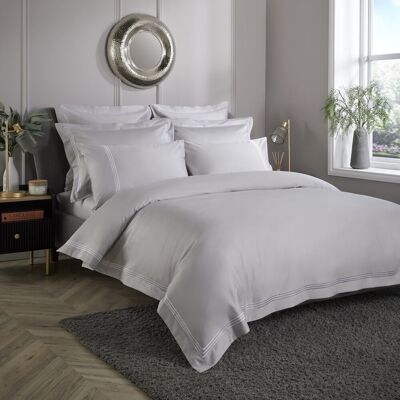 17 Stories 800 Thread Count Triple Row Embroidered Sateen Duvet Cover Grey/White Kingsize Duvet Cover 17 Stories 800 Thread Count Triple Row Embroidered Sateen Duvet Cover Grey/White Kingsize Duvet Cover