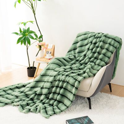 ORHOPUI Cozy and Comfortable Faux Fur Blanket A soft, plush blanket perfect for sofas, featuring a fluffy, thick, and plush texture. Ideal for sofas, bedrooms Green 152x203 ORHOPUI Cozy and Comfortable Faux Fur Blanket A soft, plush blanket perfect for sofas, featuring a fluffy, thick, and plush texture. Ideal for sofas, bedrooms Green 152x203