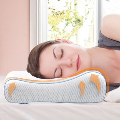 Silentnight Impress Memory Foam Contour Support Pillow White Silentnight Impress Memory Foam Contour Support Pillow White