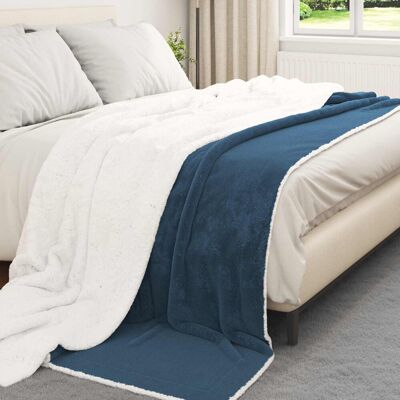 Vidaxl Throw Blanket Black 150 X 200 Cm Fleece Navy Blue 240cm x 220cm Vidaxl Throw Blanket Black 150 X 200 Cm Fleece Navy Blue 240cm x 220cm
