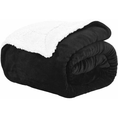 Vidaxl Throw Blanket Black 150 X 200 Cm Fleece Black 240cm x 220cm Vidaxl Throw Blanket Black 150 X 200 Cm Fleece Black 240cm x 220cm