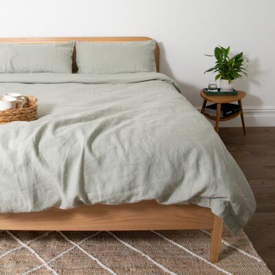 Highland Dunes Natural King 100% Linen Duvet Cover (230x220cm) Grey Super King (6') Highland Dunes Natural King 100% Linen Duvet Cover (230x220cm) Grey Super King (6')