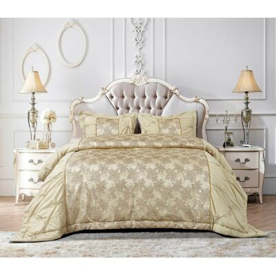 Mercer41 Weller Jacquard Bedspread Set Silver 250 x 250cm Bedspread + 2 Pillow Shams Mercer41 Weller Jacquard Bedspread Set Silver 250 x 250cm Bedspread + 2 Pillow Shams