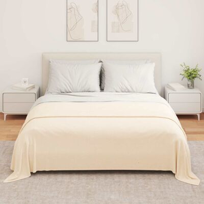 Vidaxl Throw Blankets 6 Pcs Cream 240 X 220 Cm Fleece Cream 280cm x 210cm Vidaxl Throw Blankets 6 Pcs Cream 240 X 220 Cm Fleece Cream 280cm x 210cm