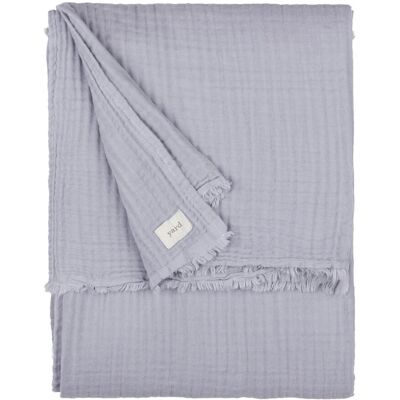 Yard Lark Muslin Cotton Fringed Throw Blue 260 cm x 240 cm Yard Lark Muslin Cotton Fringed Throw Blue 260 cm x 240 cm
