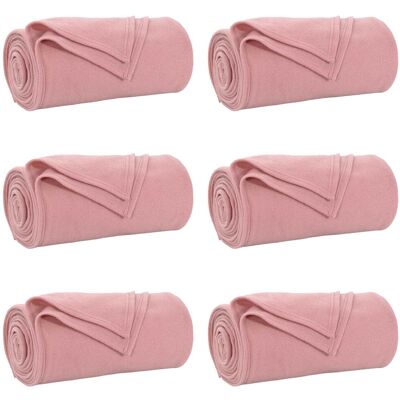 Vidaxl Throw Blankets 6 Pcs Cream 240 X 220 Cm Fleece Pink 240cm x 220cm Vidaxl Throw Blankets 6 Pcs Cream 240 X 220 Cm Fleece Pink 240cm x 220cm