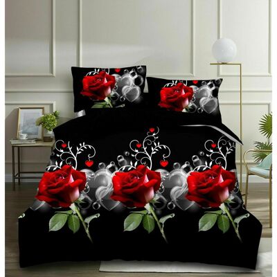 East Urban Home Brummett 180 TC Duvet Cover Set Black/Red/Grey Super King - 2 Standard Pillowcases East Urban Home Brummett 180 TC Duvet Cover Set Black/Red/Grey Super King - 2 Standard Pillowcases
