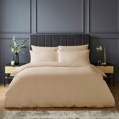 Silentnight Pure Cotton 200 TC Duvet Cover Set Beige Super King Duvet Cover + 2 Standard Pillowcases Silentnight Pure Cotton 200 TC Duvet Cover Set Beige Super King Duvet Cover + 2 Standard Pillowcases
