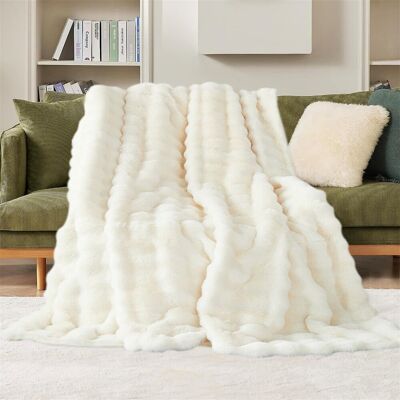 Canora Grey Ashritha Throw Blanket White 200cm x 130cm Canora Grey Ashritha Throw Blanket White 200cm x 130cm
