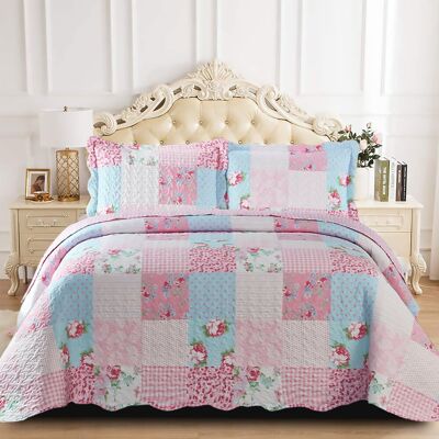 August Grove Orear Bedspread Set with Pillow Pink Super King August Grove Orear Bedspread Set with Pillow Pink Super King