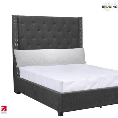 Lancashire Textiles Ltd Full Body Bolster, Polycotton Casing, Hollowfiber Filling, Orthopedic Soft Support Pillow White 48 x 137 cm Lancashire Textiles Ltd Full Body Bolster, Polycotton Casing, Hollowfiber Filling, Orthopedic Soft Support Pillow White 48 x 137 cm
