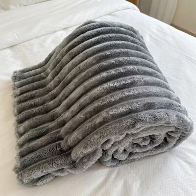 Fairmont Park Throw Blanket Charcoal 200cm W X 240cm L Fairmont Park Throw Blanket Charcoal 200cm W X 240cm L