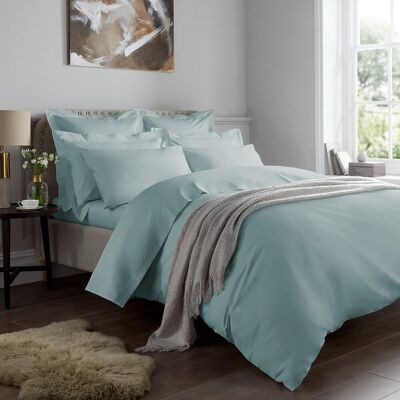 17 Stories Marview 1000 Thread Count Sateen Standard Fitted Sheet Duck Egg Super King (6') 17 Stories Marview 1000 Thread Count Sateen Standard Fitted Sheet Duck Egg Super King (6')